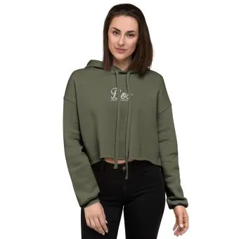 Priscilla Bos Crop Hoodie