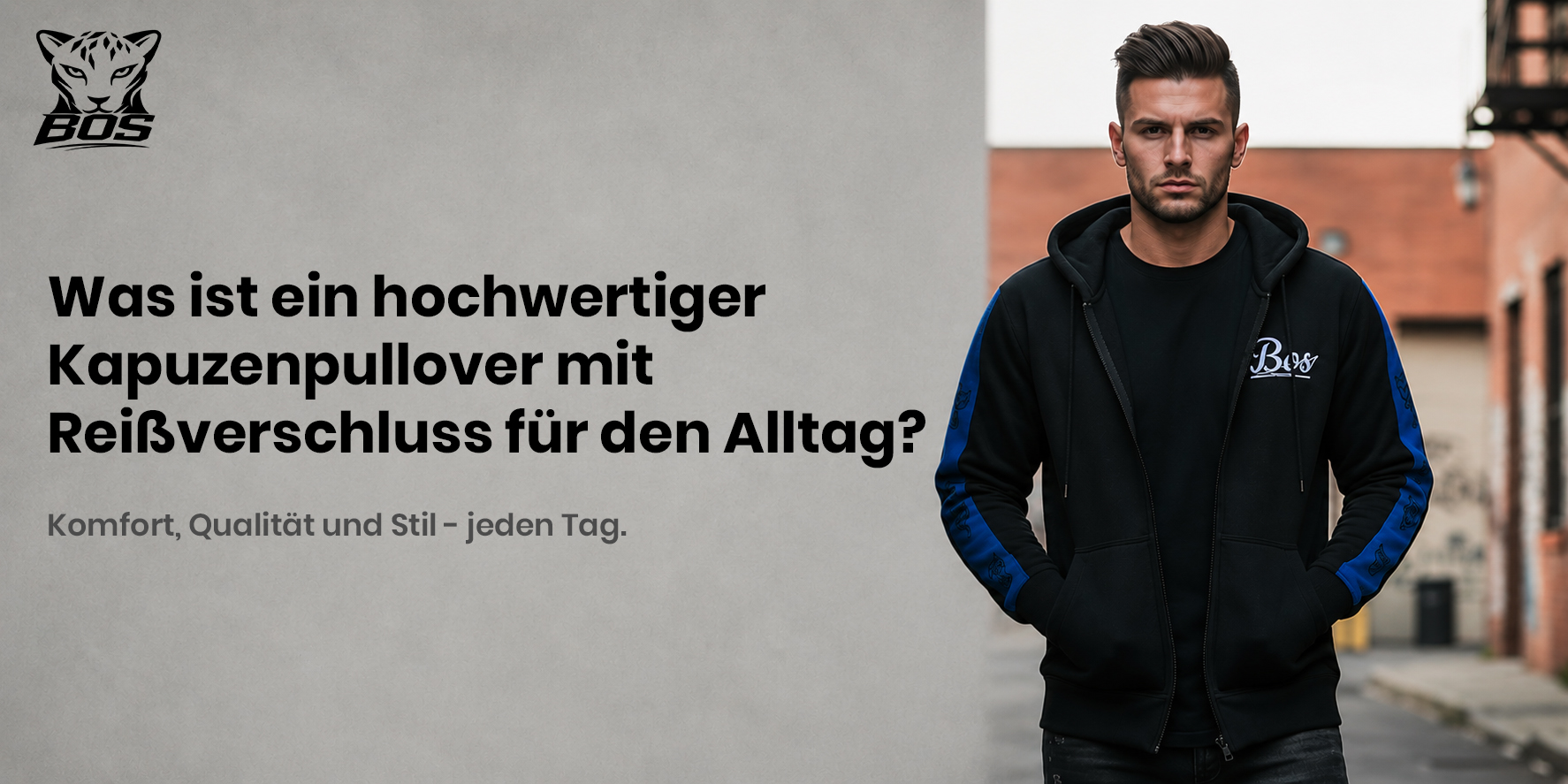 Was ist ein hochwertiger Kapuzenpullover mit Reißverschluss für den Alltag_
